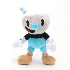 2pcs Cup Head Plush Toys Stuffed Cartoon Dolls Kids Birthday Gift