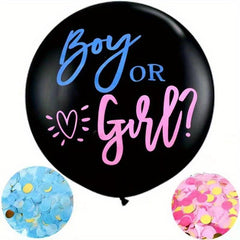 1pc Gender Reveal Latex Balloon Boy Or Girl Birthday Party Decoration