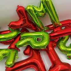 14pcs Merry Christmas Alphabet Balloon Set Xmas Foil Balloon Party Decoration