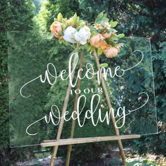 Wedding Welcome Mirror Vinyl Sticker Wedding Party Decor Wedding Sign