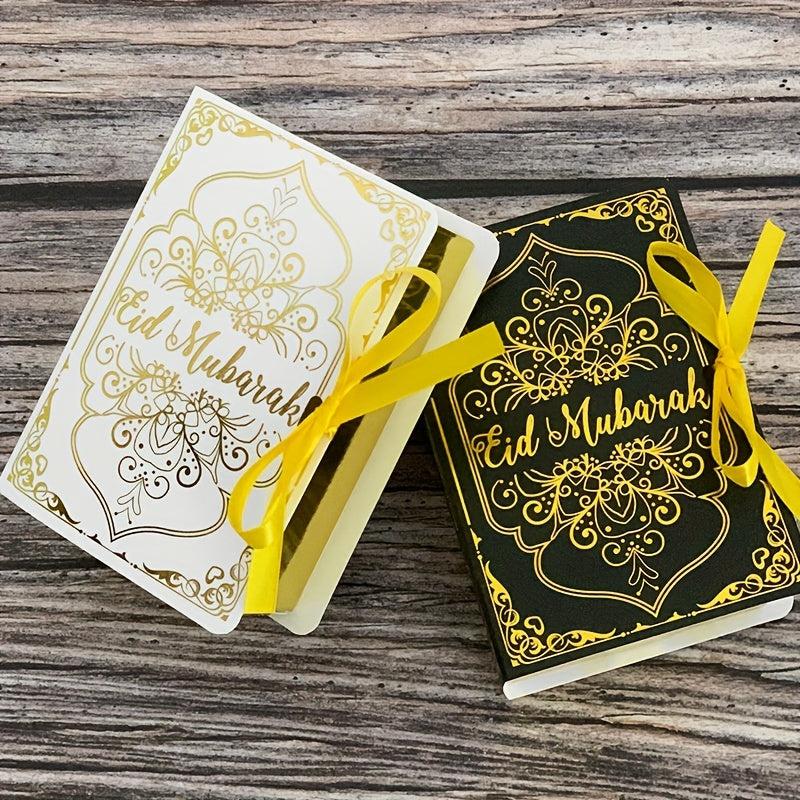 Eid Mubarak Chocolate Candy Boxes Book Shape Gift Packaging Box