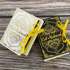 Eid Mubarak Chocolate Candy Boxes Book Shape Gift Packaging Box
