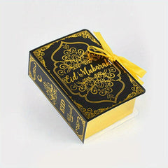 Eid Mubarak Chocolate Candy Boxes Book Shape Gift Packaging Box