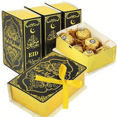 Eid Mubarak Chocolate Candy Boxes Book Shape Gift Packaging Box