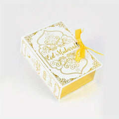 Eid Mubarak Chocolate Candy Boxes Book Shape Gift Packaging Box