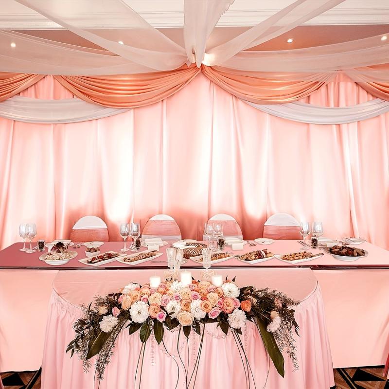 Rose Golden Foil Table Cloth for Party and Wedding Decoration