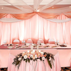 Rose Golden Foil Table Cloth for Party and Wedding Decoration