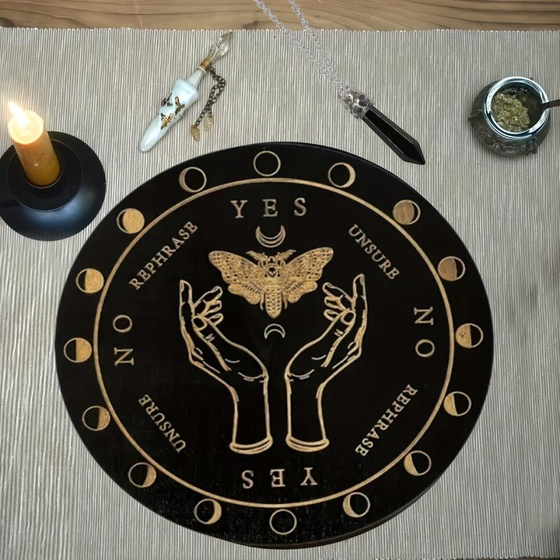 Witch Pendulum Board & Crystal Dowsing for Wiccan Altar and Witchcraft