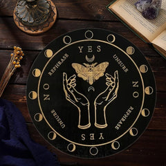 Witch Pendulum Board & Crystal Dowsing for Wiccan Altar and Witchcraft