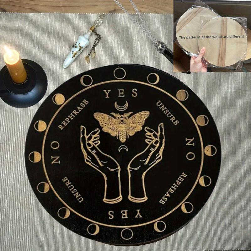 Witch Pendulum Board & Crystal Dowsing for Wiccan Altar and Witchcraft