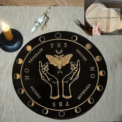 Witch Pendulum Board & Crystal Dowsing for Wiccan Altar and Witchcraft