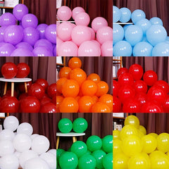 100pcs 25 4 Cm Matte Round Balloon Party Supplies Wedding Decorations