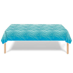 Ocean Wave Party Tablecloth Disposable Dustproof Supplies
