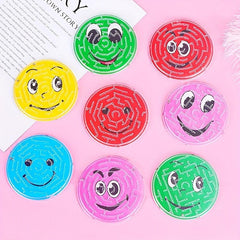 12pcs Round Smiling Face Beads Maze Toy Birthday Party Gift Christmas Prizes