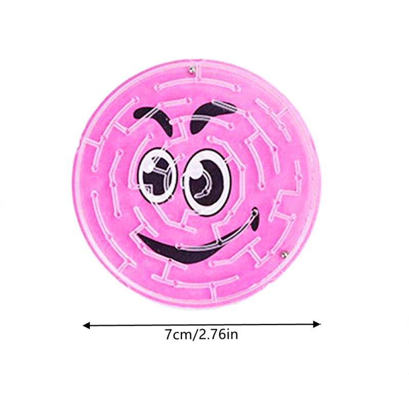 12pcs Round Smiling Face Beads Maze Toy Birthday Party Gift Christmas Prizes