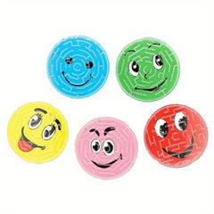 12pcs Round Smiling Face Beads Maze Toy Birthday Party Gift Christmas Prizes