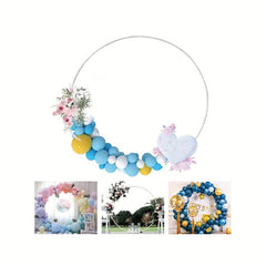 Round Balloon Arch Kit with Backdrop Stand for Wedding Party Decor