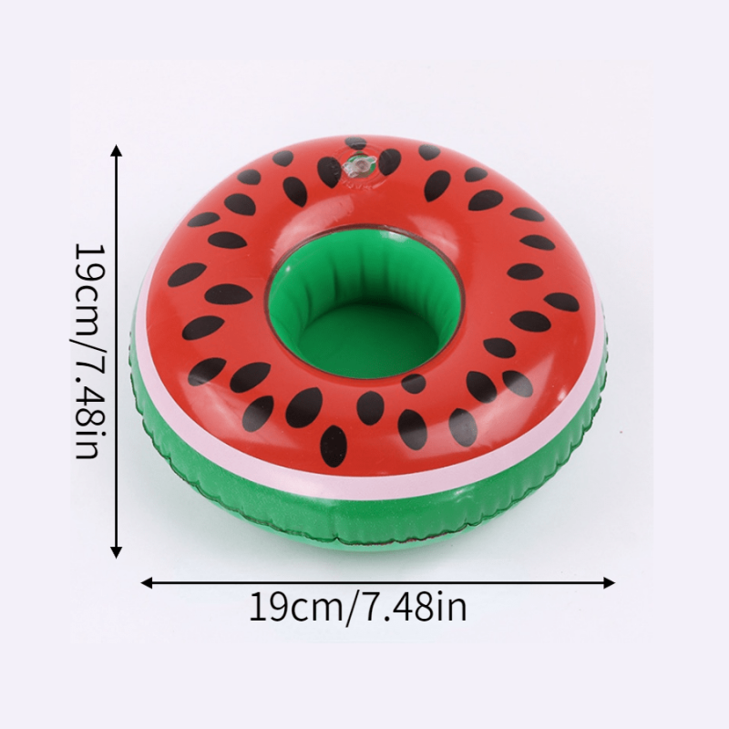 Inflatable Flamingo Swim Floats Cup Pad Summer Decor