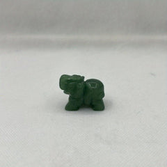 Green Aventurine Jade Elephant Statue Natural Crystal Artware Decoration