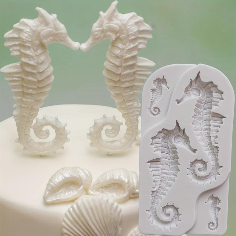 Silicone Fondant Mold Seahorse Candy Mold Chocolate Mould Cake Decorating Mold