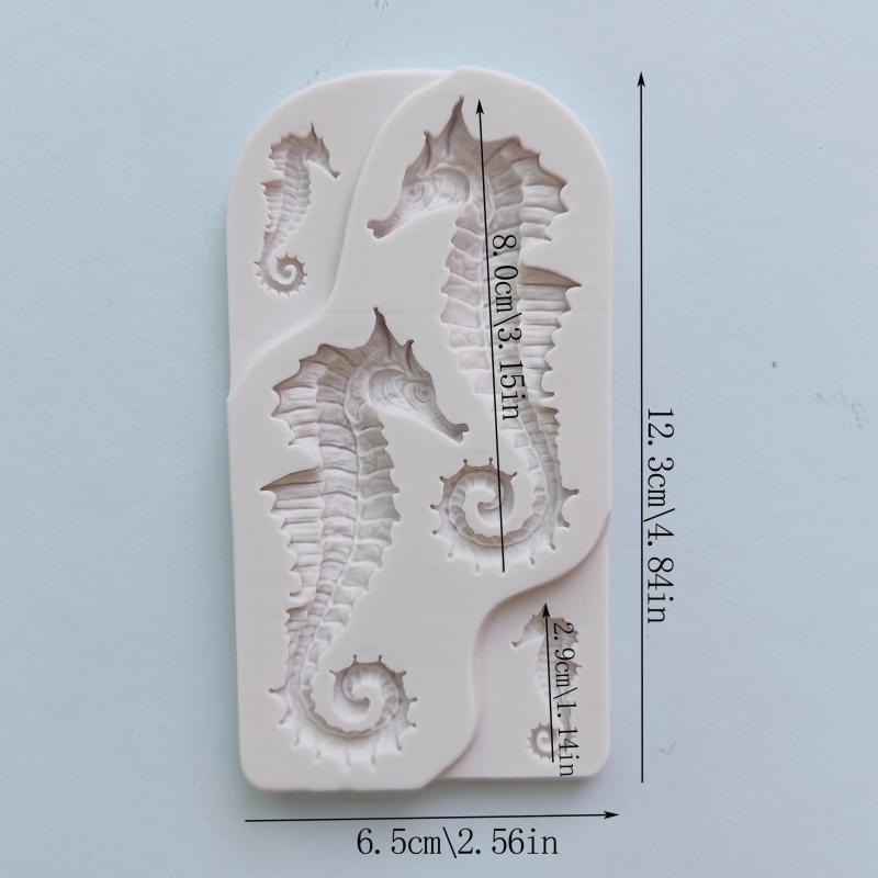 Silicone Fondant Mold Seahorse Candy Mold Chocolate Mould Cake Decorating Mold