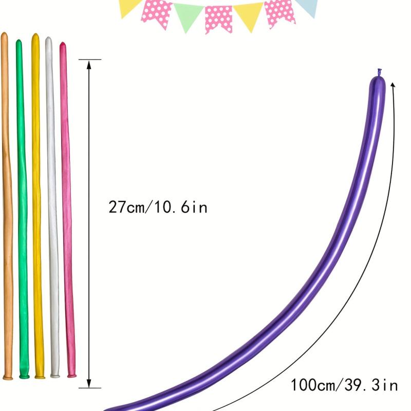 100pcs Twisted Animal Balloon DIY Wedding Birthday Decor