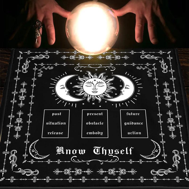 Tarot Spread Cloth Sun Moon Spread Reading Cloth Witch Home Decor