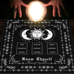 Tarot Spread Cloth Sun Moon Spread Reading Cloth Witch Home Decor