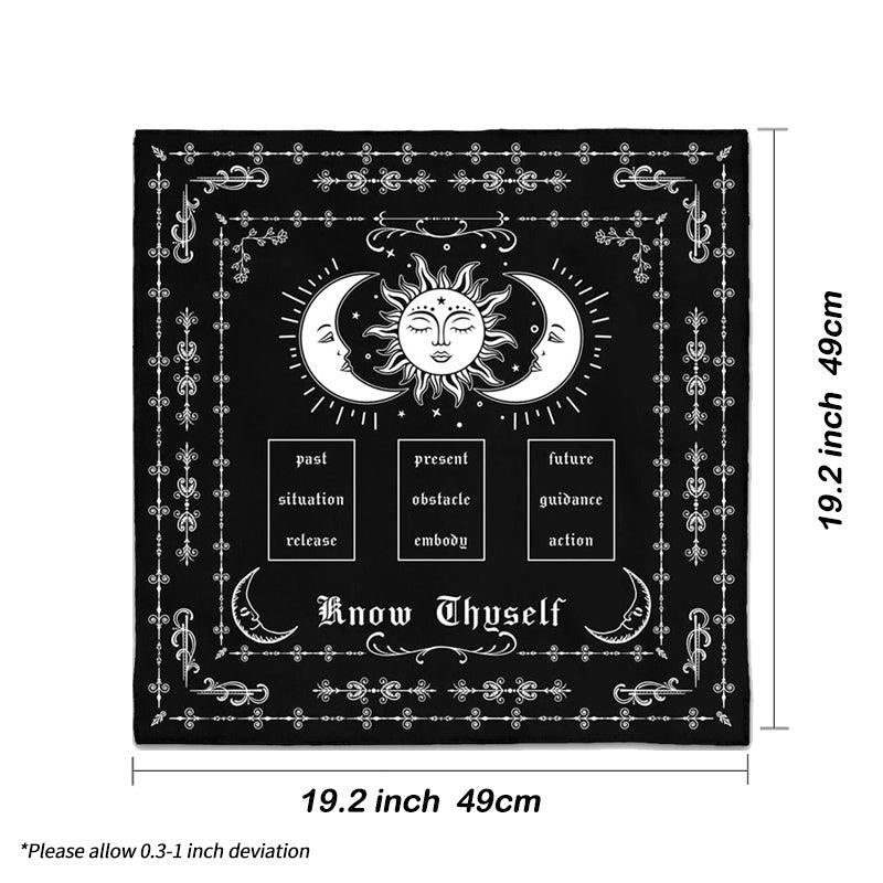Tarot Spread Cloth Sun Moon Spread Reading Cloth Witch Home Decor