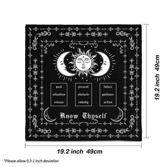Tarot Spread Cloth Sun Moon Spread Reading Cloth Witch Home Decor