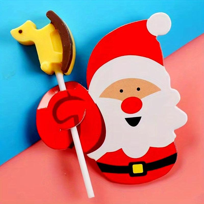 50pcs Christmas Lollipop Card DIY Decoration Card Paper Card