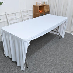 Spandex Tablecloth Open Back Table Cover Wedding Party Decor