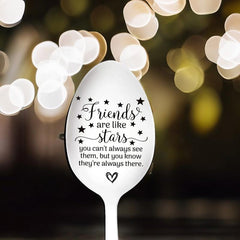Friends Are Like Stars Engraved Stainless Steel Coffee Mug