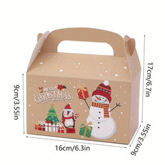 4pcs Merry Christmas Candy Biscuit Gift Boxes - Event & Party Supplies