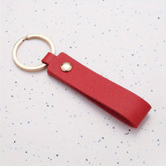 PU Leather Keychain Pendant Box Bag Accessories Car Key Rope Gift Ornament