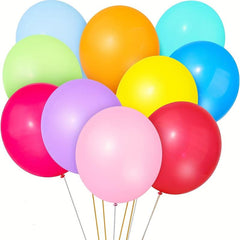 100pcs Rainbow Latex Balloons for Party Decor