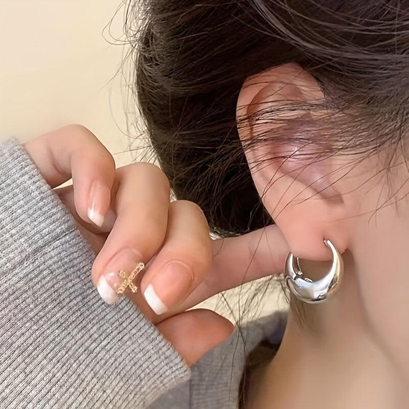Oval & Round Earrings Set - Women's Ear Accessories