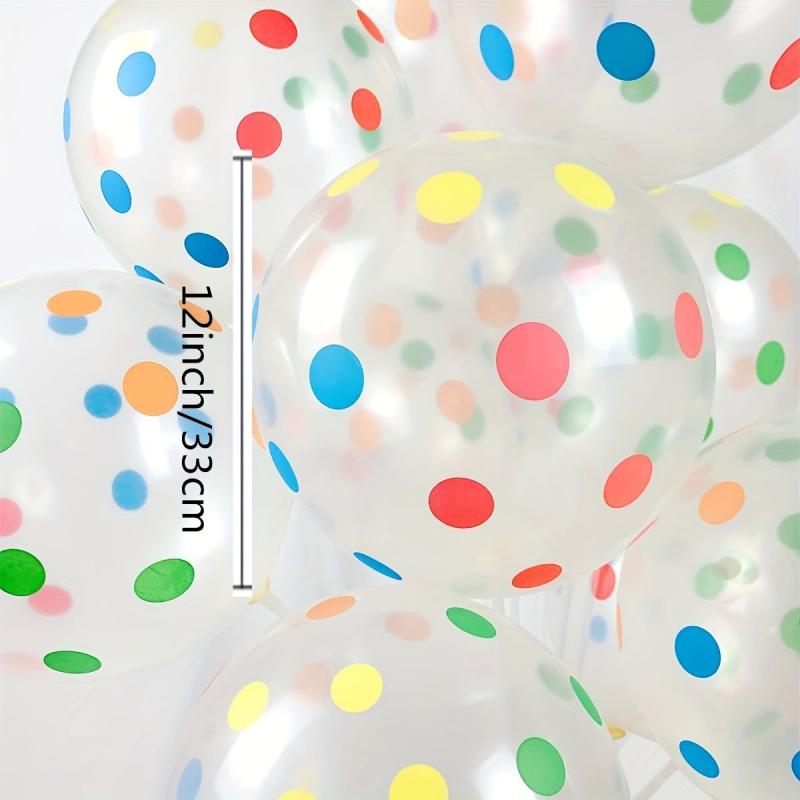 25pcs Polka Dot Balloons Colorful 30 48 Cm Rainbow Balloons