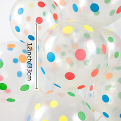 25pcs Polka Dot Balloons Colorful 30 48 Cm Rainbow Balloons