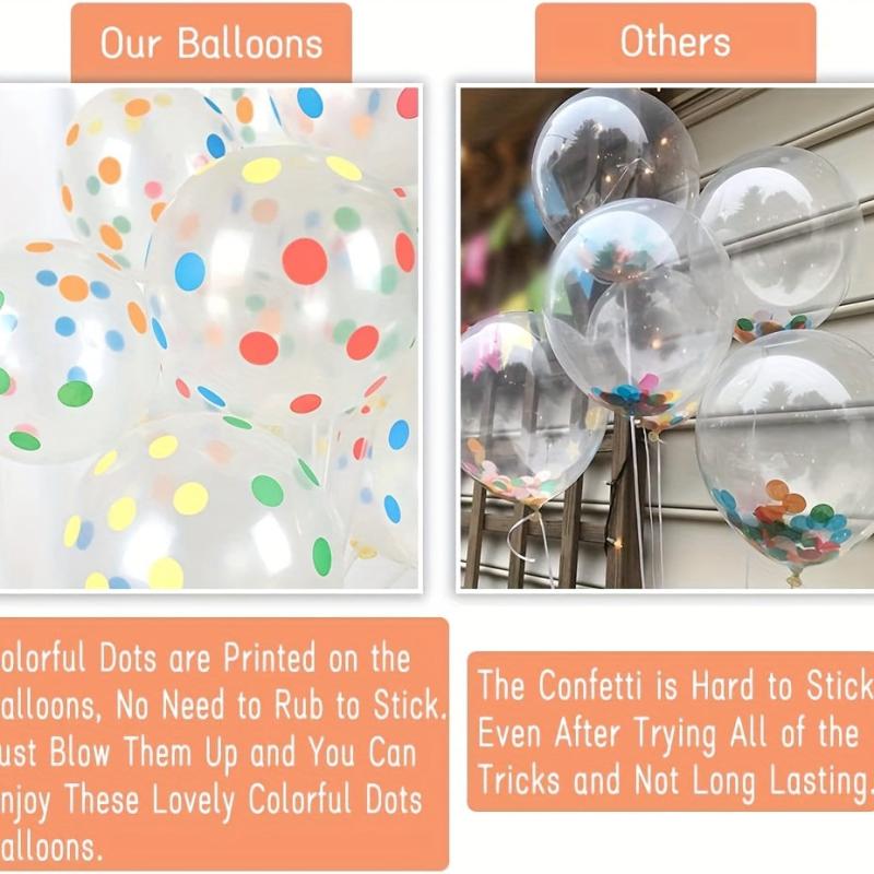 25pcs Polka Dot Balloons Colorful 30 48 Cm Rainbow Balloons