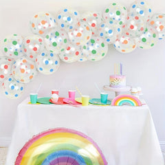 25pcs Polka Dot Balloons Colorful 30 48 Cm Rainbow Balloons