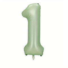 1pc 101 Olive Green Number Balloons for Birthday Parties and Showers