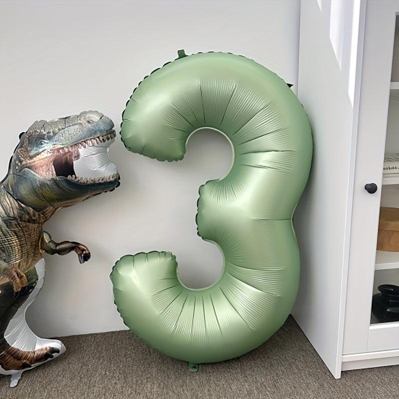 1pc 101 Olive Green Number Balloons for Birthday Parties and Showers