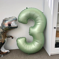 1pc 101 Olive Green Number Balloons for Birthday Parties and Showers