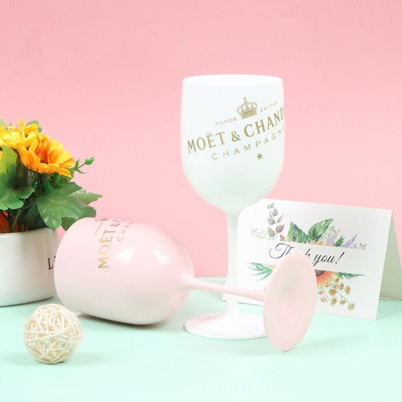 480ml Pink Plastic Wine Cup Party Supplies