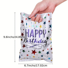 30pcs Mixed Birthday Party Gift Bag Star Aluminum Film Candy Bag