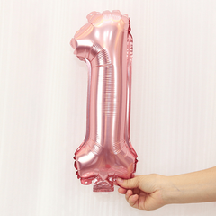 Rose Golden Number 0-9 Letters Aluminum Film Balloon Birthday Party Decoration