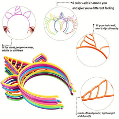6pcs Unicorn Headbands for Girls Cosplay - Perfect for Parties