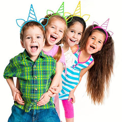 6pcs Unicorn Headbands for Girls Cosplay - Perfect for Parties