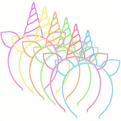 6pcs Unicorn Headbands for Girls Cosplay - Perfect for Parties